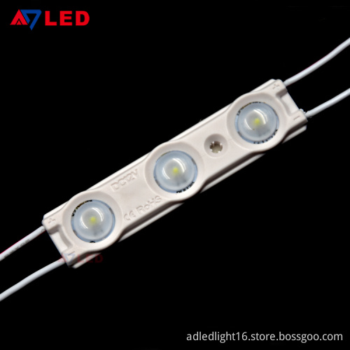 Adled Light smd 3leds led lens module IP67 custom led module outdoor for sign board led light